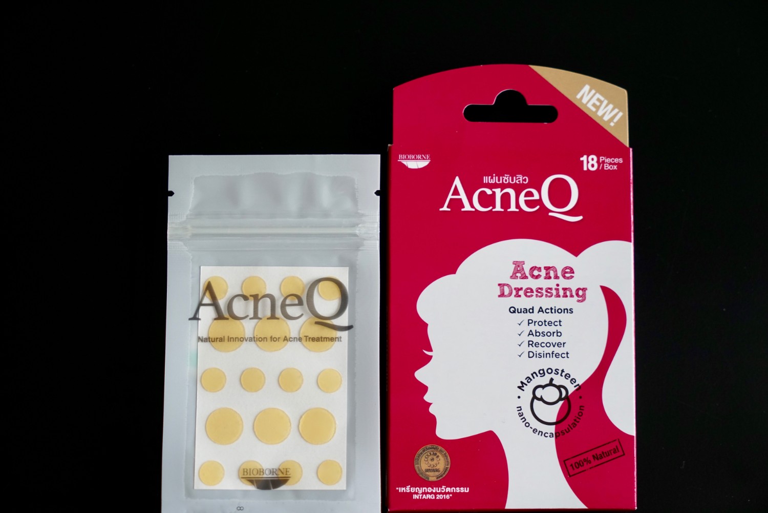 แผ่นซับสิว AcneQ Quad Action! (18 pcs)